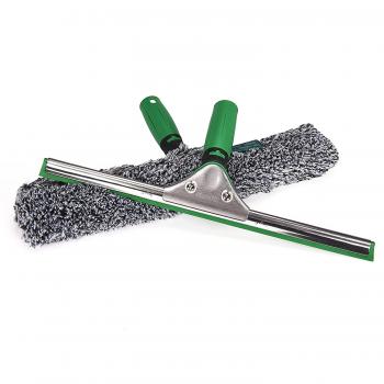 UNGER Glasreinigungsset AK013 Starter-Set mit Wischer, Träger, Einwascher und Eimer